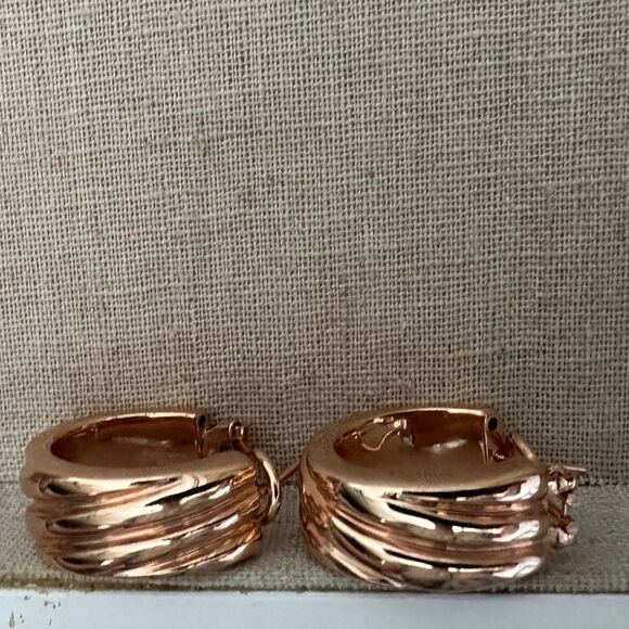 Milor Italian Bronze Wide Hoop
Earrings - Made in Italy Italian Bronze Elegant - Picture 14 of 17